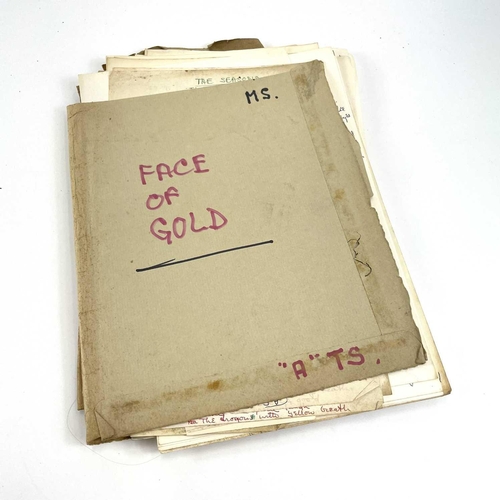 304 - Sven BERLIN (1911-1999) 'Face of Gold MS.' and 'Jacob's Dream'. Two folders containing loose poetry ... 