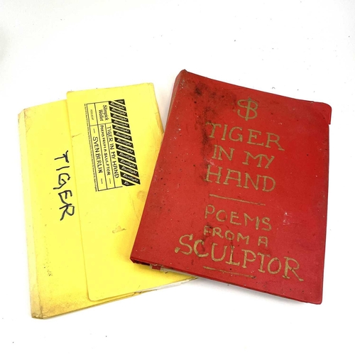 32 - Sven BERLIN (1911-1999) 'Tiger In My Hand' Two folders relating to Berlin's unpublished poem 'Tiger ... 