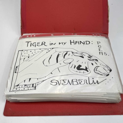 32 - Sven BERLIN (1911-1999) 'Tiger In My Hand' Two folders relating to Berlin's unpublished poem 'Tiger ... 