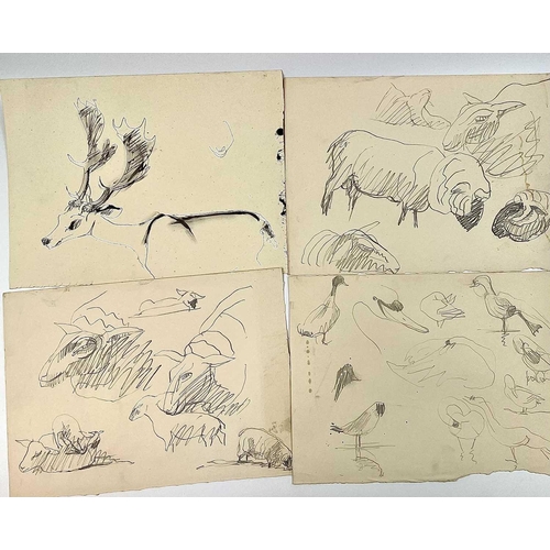 328 - Sven BERLIN (1911-1999) Early drawings, 16 works Pencil & pen and ink Including an ink study of the ... 