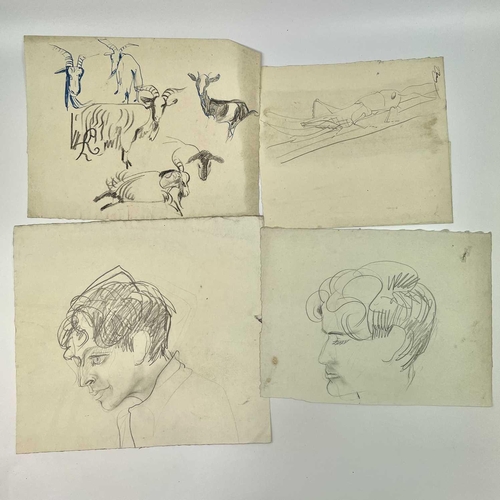 328 - Sven BERLIN (1911-1999) Early drawings, 16 works Pencil & pen and ink Including an ink study of the ... 