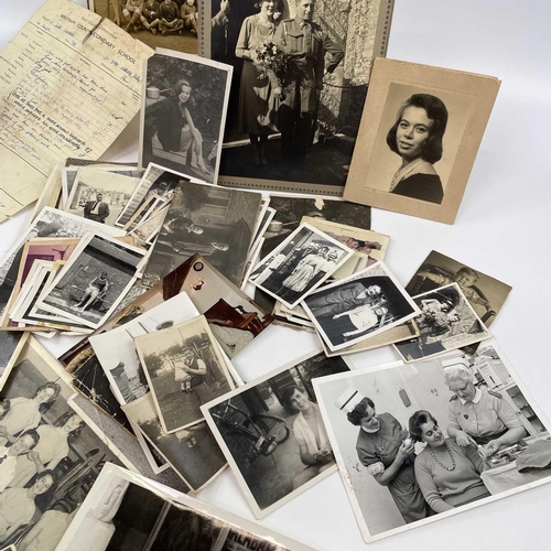 35 - Julia BERLIN (1942-2021) 
A large collection of Julia Berlin's childhood photographs and school repo... 