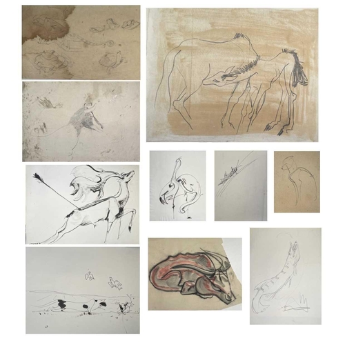 36 - Sven BERLIN (1911-1999) Animal, fish and insect drawings