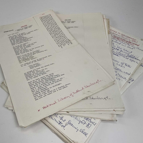 368 - Sven BERLIN (1911-1999) Two folders relating to poet W.S.Graham, and Lawrence Durrell. One titled, '... 