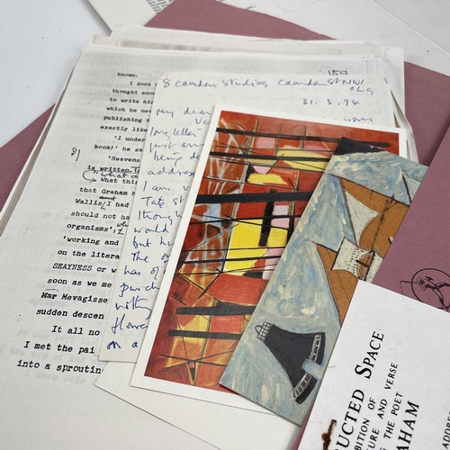 368 - Sven BERLIN (1911-1999) Two folders relating to poet W.S.Graham, and Lawrence Durrell. One titled, '... 