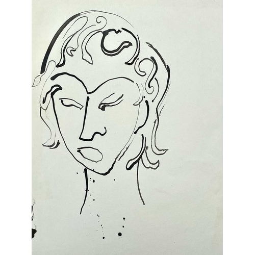 371 - Sven BERLIN (1911-1999) A large selection of loose drawings Ink and charcoal on paper Largest drawin... 