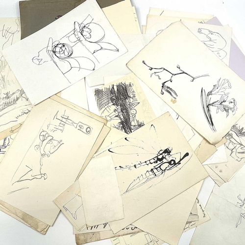 372 - Sven BERLIN (1911-1999) A folder of loose drawings titled 'Notation Drawings'. Ink and pencil on pap... 