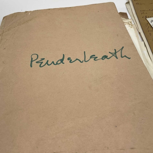 38 - 'Penderleath' and Anthony Benjamin letters A folder containing numerous correspondences and document... 