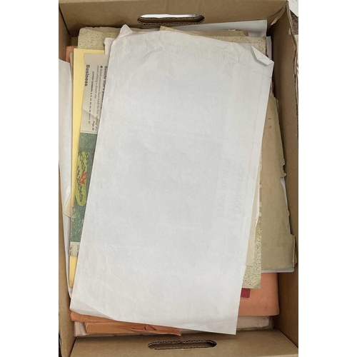 389 - A miscellaneous box of loose poetry, handwritten notes, magazine and newspaper cuttings. Included wi... 