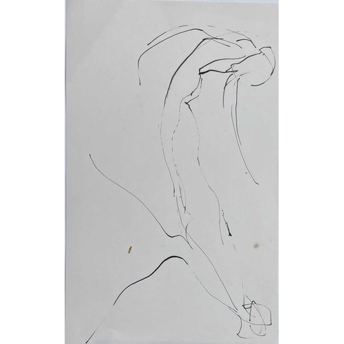 390 - Sven BERLIN (1911-1999) Untitled (Dancers) Ink on paper 49x29cm