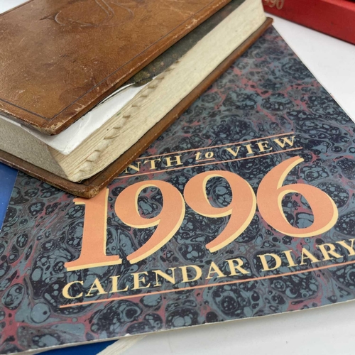 423 - Sven BERLIN (1911-1999) A miscellaneous box of Berlin's work diaries and calendars dated 1966-1998, ... 