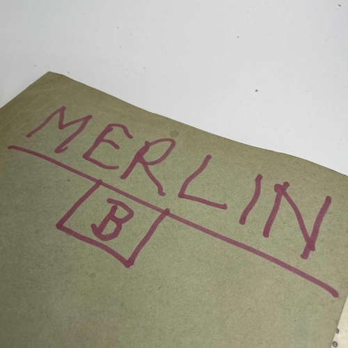 457 - Sven BERLIN (1911-1999) 'The Cry of Merlin' Two typescripts relating to Berlin's 1960 unpublished no... 