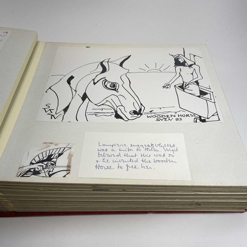 476 - Sven BERLIN (1911-1999) 'Ulysses Drawings. 1993' A large book containing poetry, prose and illustrat... 