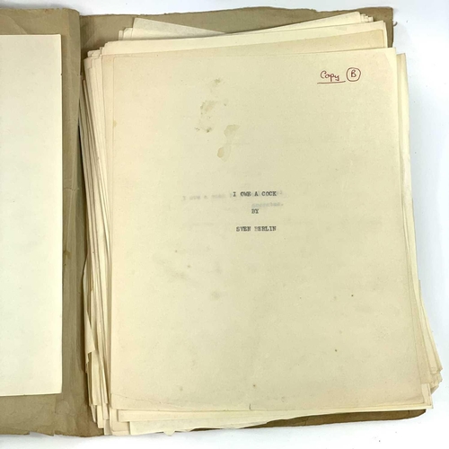 5 - Sven BERLIN (1911-1999) 'Pride of the Peacock: The Evolution of an Artist' A collection of typed man... 