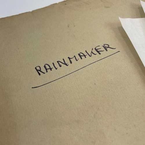 57 - Sven BERLIN (1911-1999) 'Rain Maker' A typescript of unpublished semi-autobiographical text. 'Rain M... 