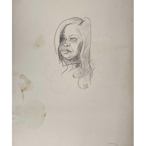 59 - Sven BERLIN (1911-1999) A selection of sketches of Julia Ink and charcoal on paper Signed and dated ... 