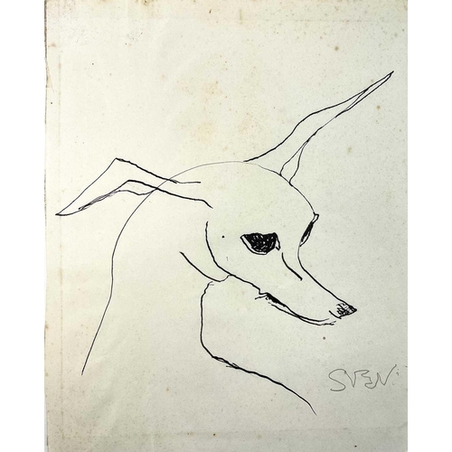 78 - Sven BERLIN (1911-1999) A selection of animal drawings Ink and charcoal on paper Signed The largest ... 