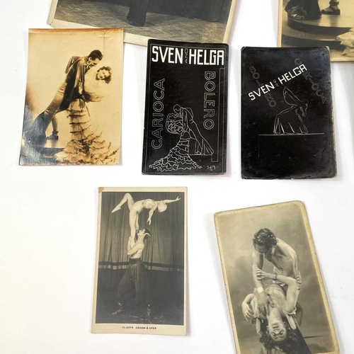 8 - Sven BERLIN (1911-1999) Adagio dance photographs and postcards A collection of numerous photographs ... 