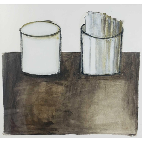 164 - Jessica COOPER (1967) Tate Sugar Acrylic and pencil on paper Signed, inscribed and dated 2004 to ver... 
