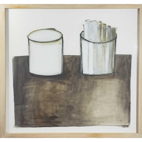 164 - Jessica COOPER (1967) Tate Sugar Acrylic and pencil on paper Signed, inscribed and dated 2004 to ver... 
