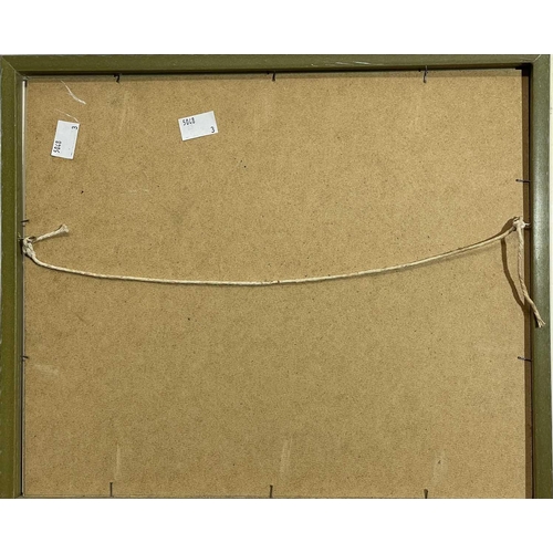 278 - Colin ORCHARD (1935) Two blondes and a gentleman wearing a fedora Oil on board Signed to the verso 1... 