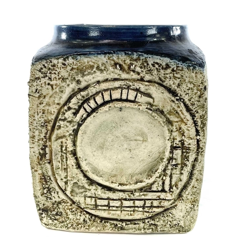 865 - A Troika marmalade jar the body incised with geometric design marked Troika and monogrammed height 8... 