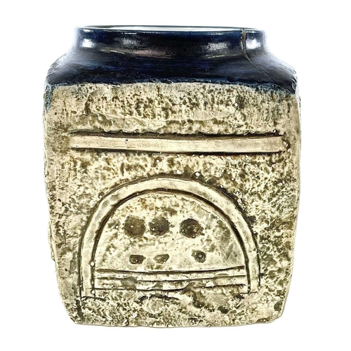 865 - A Troika marmalade jar the body incised with geometric design marked Troika and monogrammed height 8... 