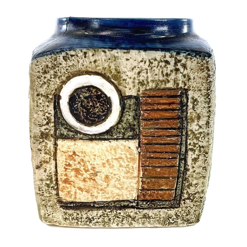 865 - A Troika marmalade jar the body incised with geometric design marked Troika and monogrammed height 8... 