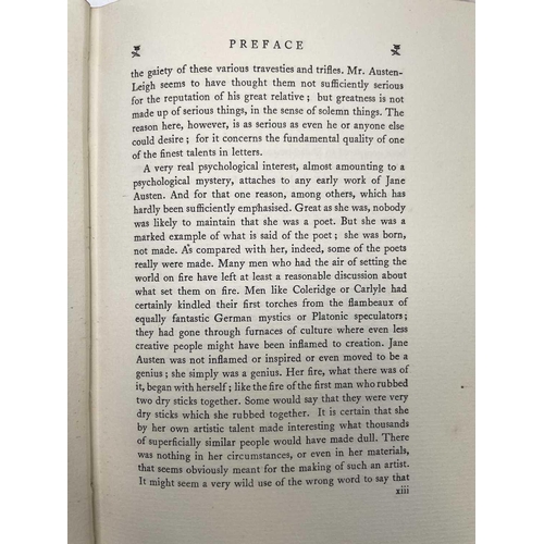 1 - JANE AUSTIN. 'Love and Friendship and Other Early Works Now First Printed from the Original Ms. by J... 