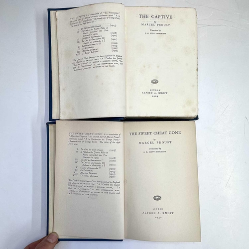 1006 - MARCEL PROUST. 'The Guermantes Way,' C.K. Scott Moncrieff, two vols, first English edition, original... 