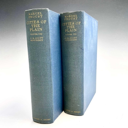 1006 - MARCEL PROUST. 'The Guermantes Way,' C.K. Scott Moncrieff, two vols, first English edition, original... 