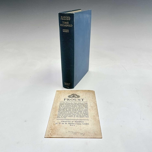 1006 - MARCEL PROUST. 'The Guermantes Way,' C.K. Scott Moncrieff, two vols, first English edition, original... 