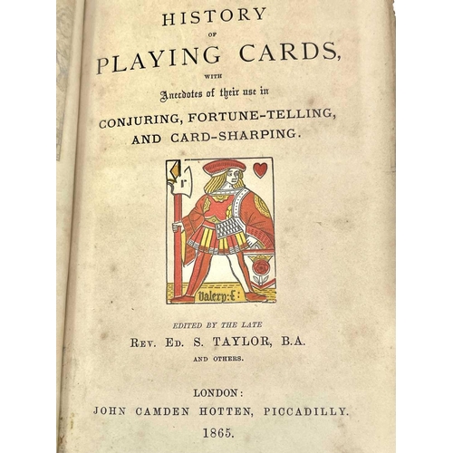 1007 - OCCULT and PLAYING CARD Interest. 'The History of Playing Cards, with Anecdotes of their use in Conj... 