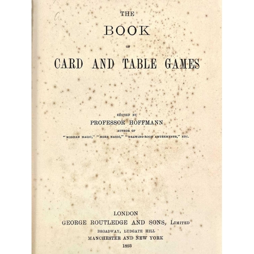 1007 - OCCULT and PLAYING CARD Interest. 'The History of Playing Cards, with Anecdotes of their use in Conj... 