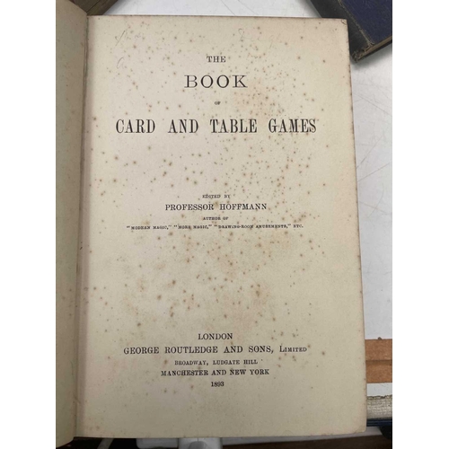 1007 - OCCULT and PLAYING CARD Interest. 'The History of Playing Cards, with Anecdotes of their use in Conj... 