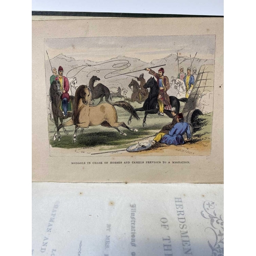 11 - Mrs PERCY SINNETT. 'Herdsmen and Tillers of the Ground,' original cloth, hand coloured frontis engra... 