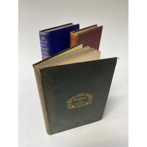 11 - Mrs PERCY SINNETT. 'Herdsmen and Tillers of the Ground,' original cloth, hand coloured frontis engra... 