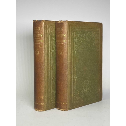 13 - ROBERT BROWNING. 'Men and Women,' two vols, original cloth, contemporary ink inscription to endpaper... 