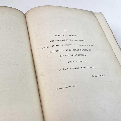 16 - JOHN HANNING SPEKE. 'Journal of the Discovery of the Source of the Nile,' first edition, original cl... 