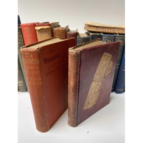 2 - RUDYARD KIPLING. 'The Naulahka: A Story of West and East,' first edition, original orange cloth, own... 