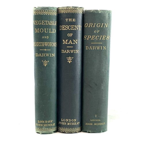 25 - CHARLES DARWIN. 'Origin of Species,' sixth edition, 12th thousand, original cloth, newspaper article... 