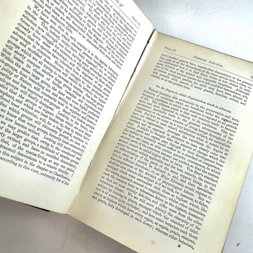 25 - CHARLES DARWIN. 'Origin of Species,' sixth edition, 12th thousand, original cloth, newspaper article... 