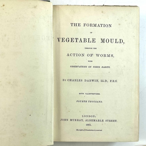 25 - CHARLES DARWIN. 'Origin of Species,' sixth edition, 12th thousand, original cloth, newspaper article... 