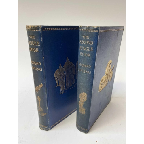 3 - RUDYARD KIPLING. 'The Jungle Book,' reprint, original cloth with gilt embossed decorations, spine en... 