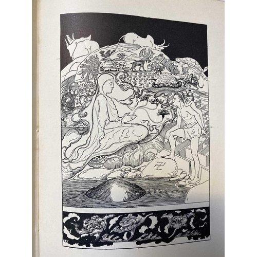 3 - RUDYARD KIPLING. 'The Jungle Book,' reprint, original cloth with gilt embossed decorations, spine en... 