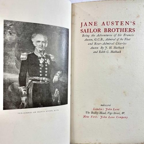 30 - (AUSTEN) Jane Austen's Sailor Brothers, cloth, frontis engraving, John Lane, London, 1906: AUSTEN-LE... 