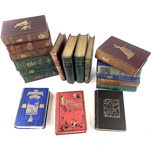 35 - BINDINGS. 'The Chronicles of Crime,' illustrated by Phiz, two vols uniformly bound, T. Miles & Co, L... 