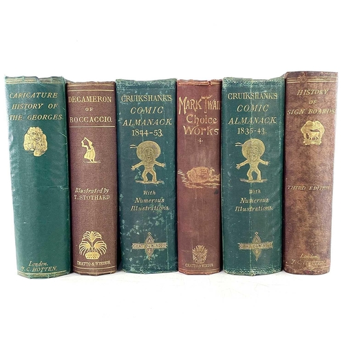 35 - BINDINGS. 'The Chronicles of Crime,' illustrated by Phiz, two vols uniformly bound, T. Miles & Co, L... 