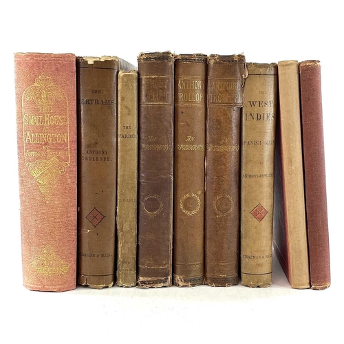 39 - ANTHONY TROLLOPE. 'An Autobiography,' three vols, original cloth, rubbed and bumped, cracked joints,... 