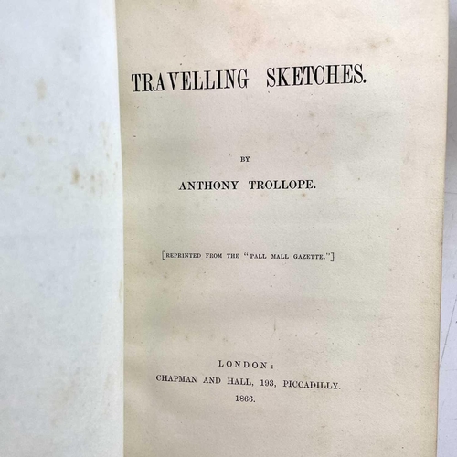 39 - ANTHONY TROLLOPE. 'An Autobiography,' three vols, original cloth, rubbed and bumped, cracked joints,... 